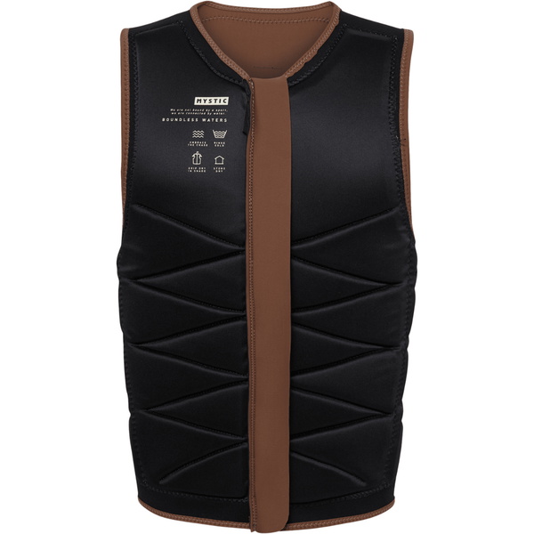 2026 Mystic Hombres Outlaw Front Zip Chaleco Wake Impact 35005.240226 - Brown